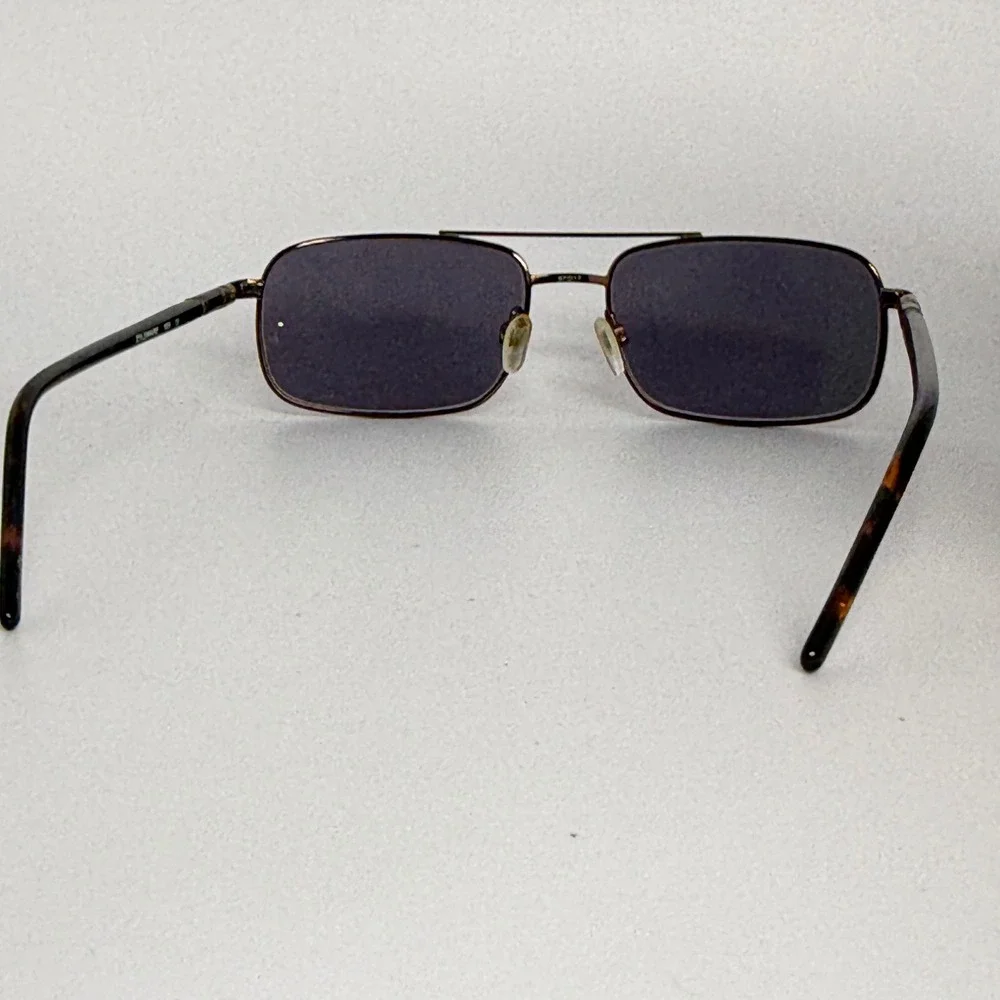 Stetson 281 Zyloware Sunglasses‎ Brown Metal Rectangle Frame 57-17-135 22083